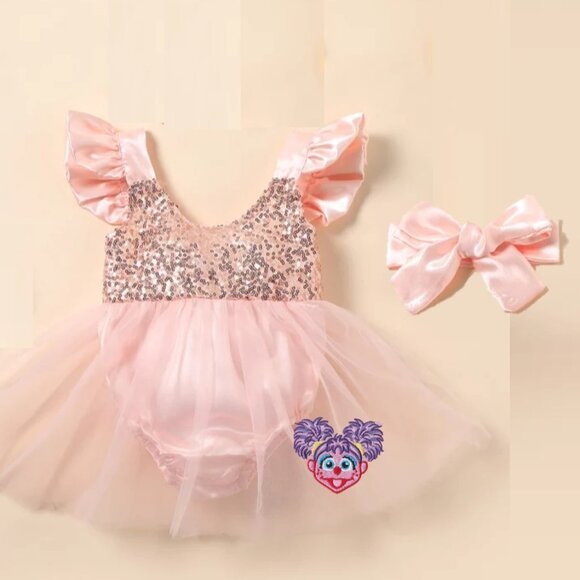 Abby Cadabby Dress romper Sesame Street Outfit Clothes Abby Cadabby Birthday - Picture 2 of 8